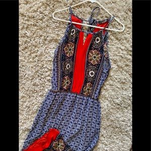 Renee C maxi dress in multi print